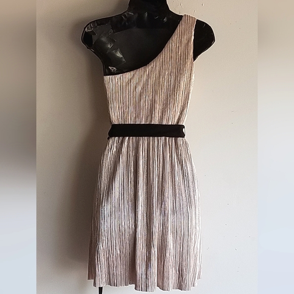 Express One-Shoulder Shimmer Tie Waist Dress ⭐️⭐️ - Picture 6 of 8